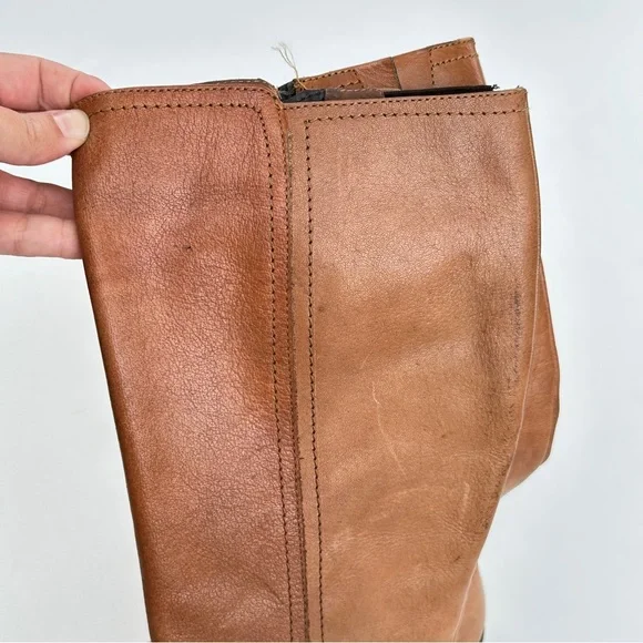 Seychelles Womens 7 Boots Brown Leather Riding Knee High Side Zip Equestrian - Picture 10 of 12